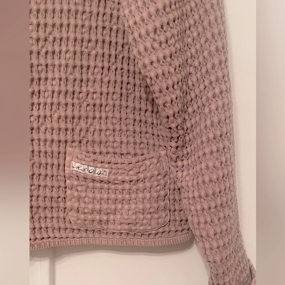 MOD O DOC dusty lavender waffle weave artsy jacket Size 3 ( M-L)
